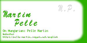 martin pelle business card